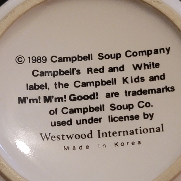 CAMPBELL'S SOUP COMPANY  condensed homestyle mug 1989 WESTWOOD Vintage Red White - Picture 4 of 8